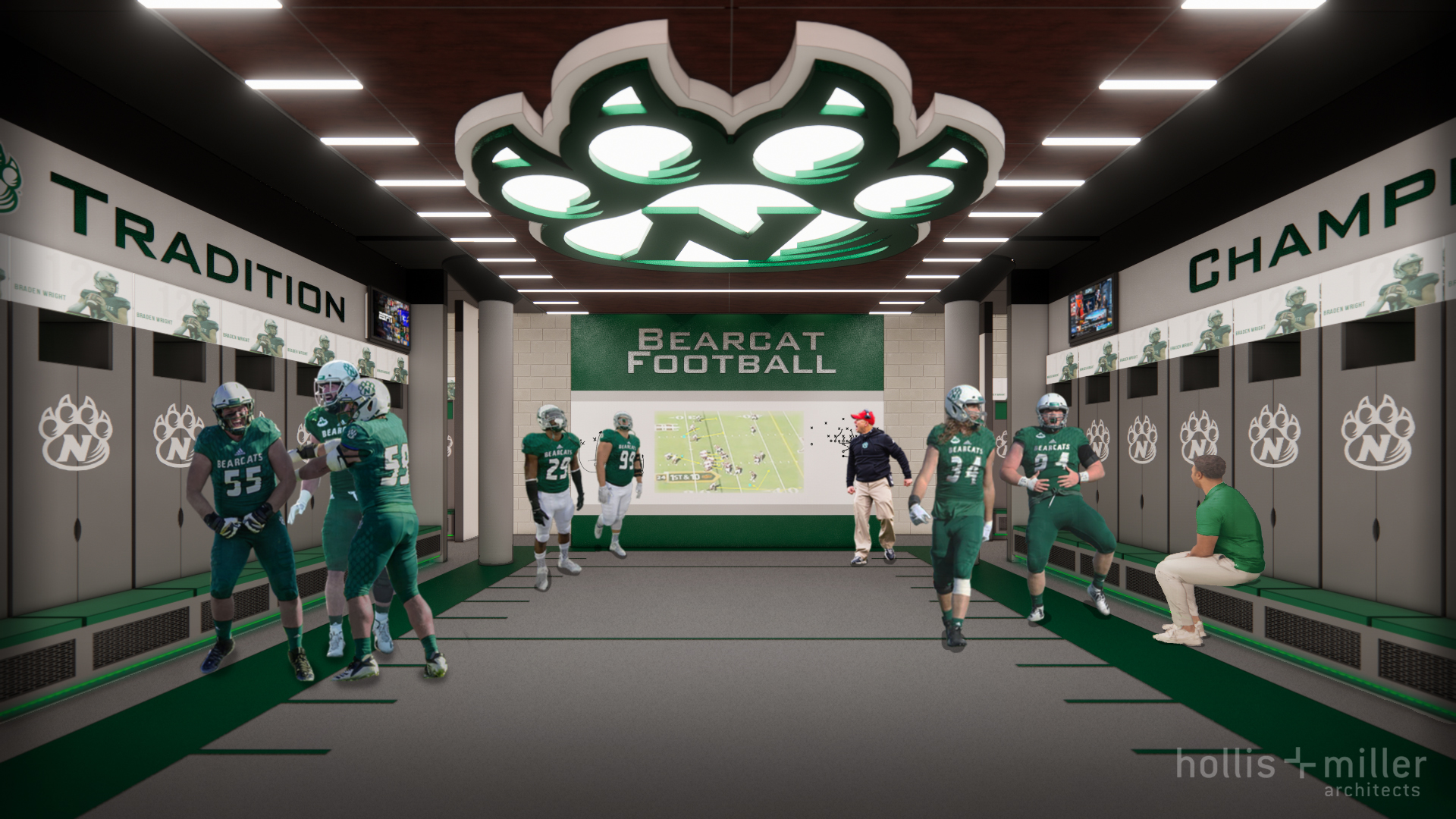 Northwest Missouri State University Lamkin Locker Room Straub